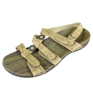 Orthaheel‎ Women's Yasminii Cork Gladiator Brown Synthetic 9 Medium Gently Used